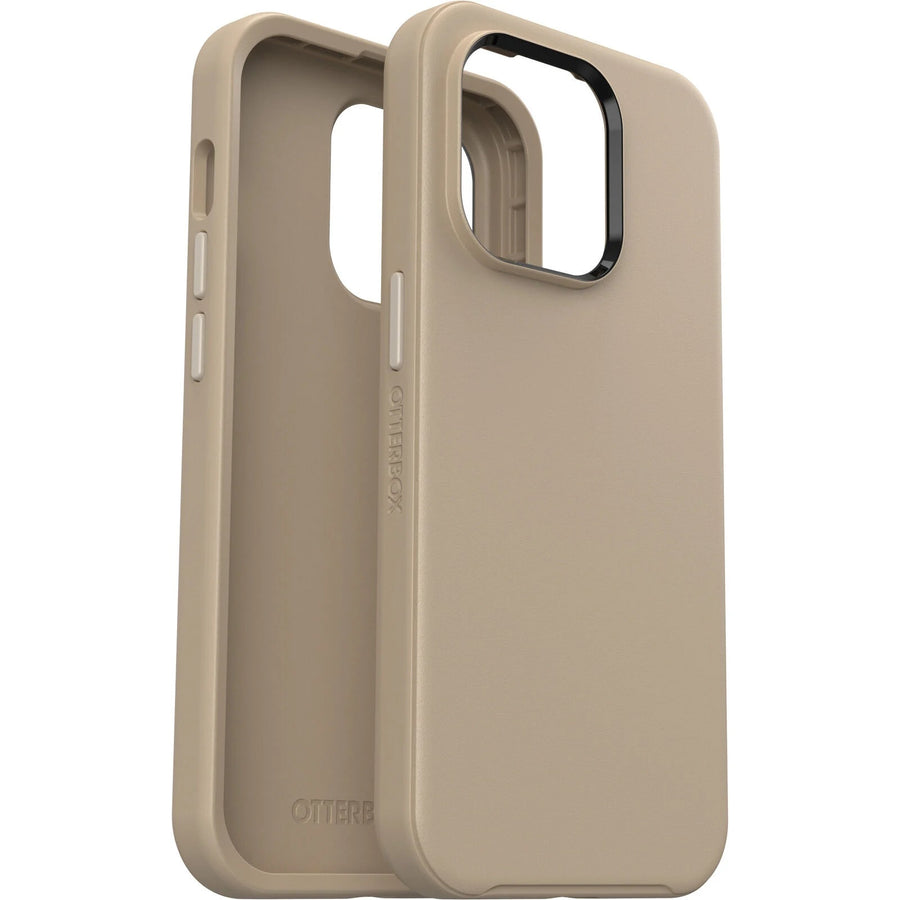 OTTERBOX Apple iPhone 14 Pro Symmetry Series Antimicrobial Case - Don't Even Chai (Brown) (77-88511), 3X Military Standa