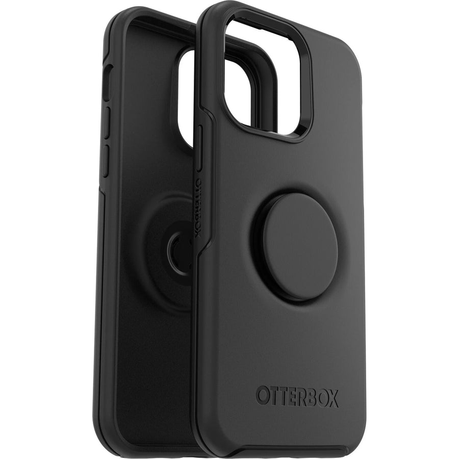 OTTERBOX Apple iPhone 14 Pro Max Otter + Pop Symmetry Series Antimicrobial Case - Black (77-88765), Durable Protection, 