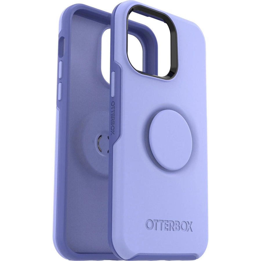 OTTERBOX Apple iPhone 14 Pro Max Otter + Pop Symmetry Series Antimicrobial Case - Periwink (Purple) (77-88771), Durable 