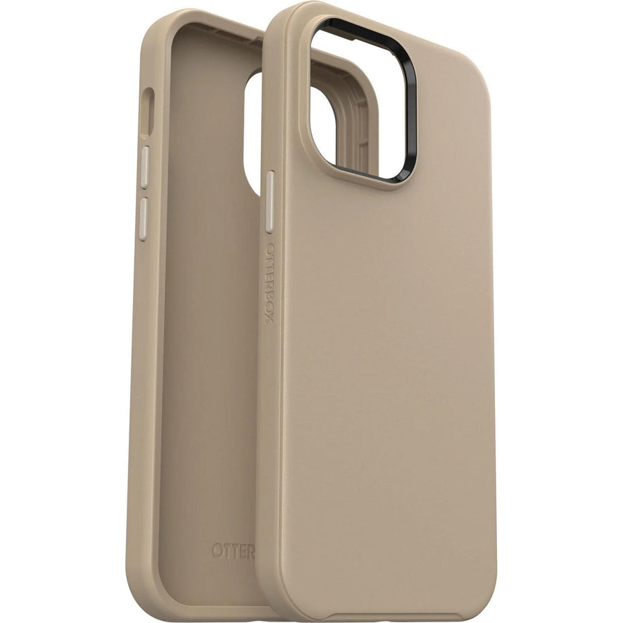OTTERBOX Apple iPhone 14 Pro Max Symmetry Series Antimicrobial Case - Don't Even Chai (Brown) (77-88532), 3X Military St