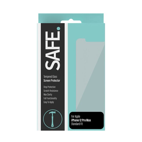SAFE Tempered Glass Screen Protector - Case Friendly - for Apple iPhone 12 Pro Max - Drop Protective, Scratch Resistance