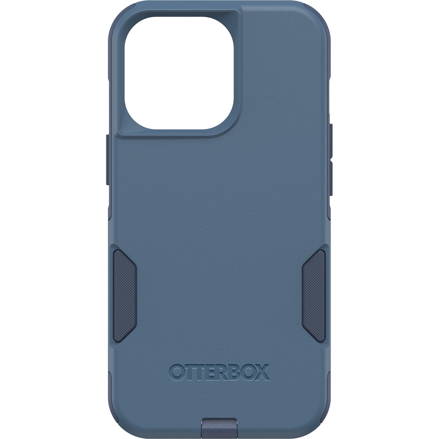 OTTERBOX Apple iPhone 13 Pro Commuter Series Antimicrobial Case - Rock Skip Way (Blue) (77-83440), Wireless Charging Com