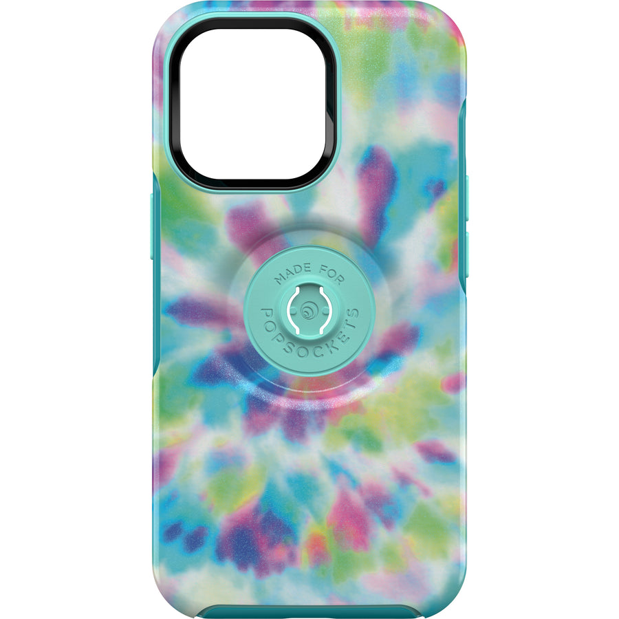 OTTERBOX Apple iPhone 13 Pro Otter + Pop Symmetry Series Antimicrobial Case - Day Trip Graphic (Green/Blue/Purple) (77-8
