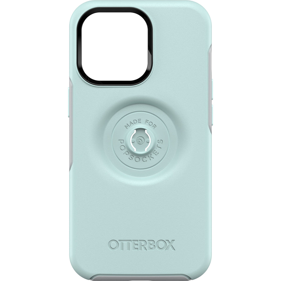 OTTERBOX Apple iPhone 13 Pro Otter + Pop Symmetry Series Antimicrobial Case - Tranquil Waters (Blue) (77-83545), Integra