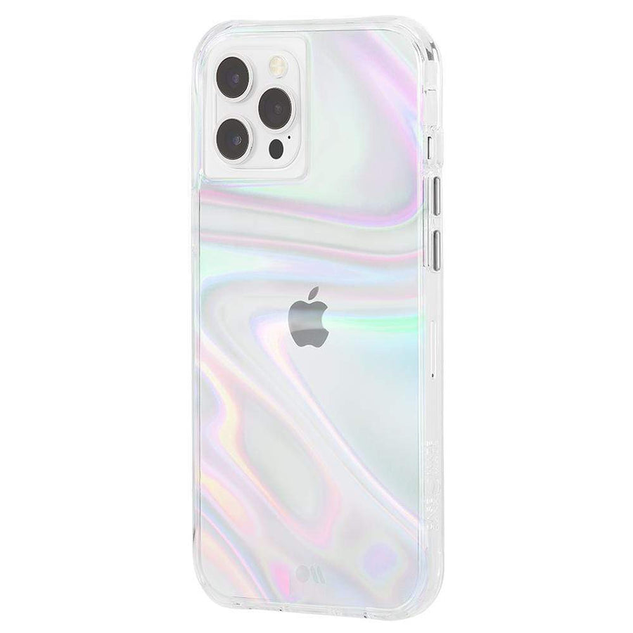 FORCE TECHNOLOGY iPhone 12 Pro Max - Soap Bubble CM043454, 10 foot drop protection, MicroPelAntimicrobial Case Protectio