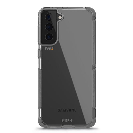 FORCE TECHNOLOGY Cayman Case for Samsung Galaxy S21 5G - Smoke Black EFCCASG270SMB, Antimicrobial, 6m Military Standard 
