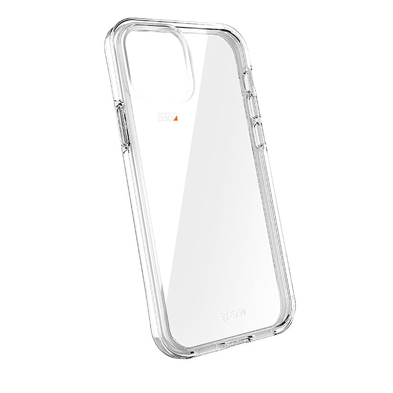 FORCE TECHNOLOGY Aspen Case for Apple iPhone 12 mini - Clear EFCDUAE180CLE, Antimicrobial, 6m Military Standard Drop Tes