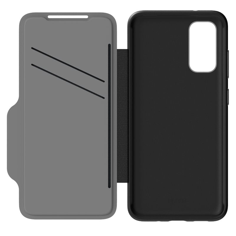 FORCE TECHNOLOGY Monaco Wallet 5G Case for Samsung Galaxy S20 - Black EFCFLSG261BSG, 6m Military Standard Drop Tested, C