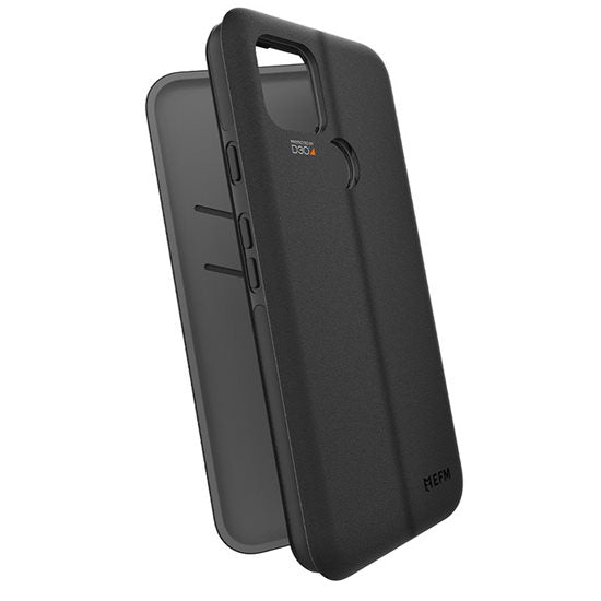 FORCE TECHNOLOGY Miami Wallet Case for Google Pixel 4a 5G - Black EFCMIGE868SMB, 2.4m Military Standard Drop Tested, Con