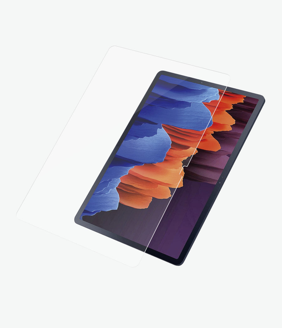 PANZER GLASS Screen Protector - Case Friendly - For Samsung Galaxy Tab A7 - Full Frame Coverage, Rounded Edges, Crystal 