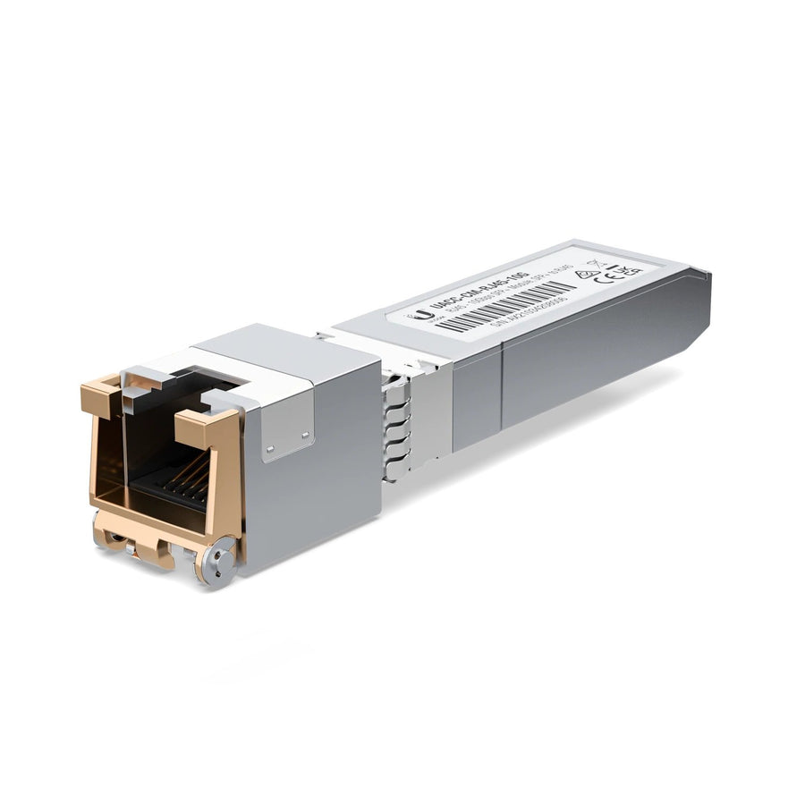 UBIQUITI SFP+ Transceiver Module, 10GBase-T Copper SFP+ Transceiver, 10Gbps Throughput Rate Via Cat6A Cable, Supports Up