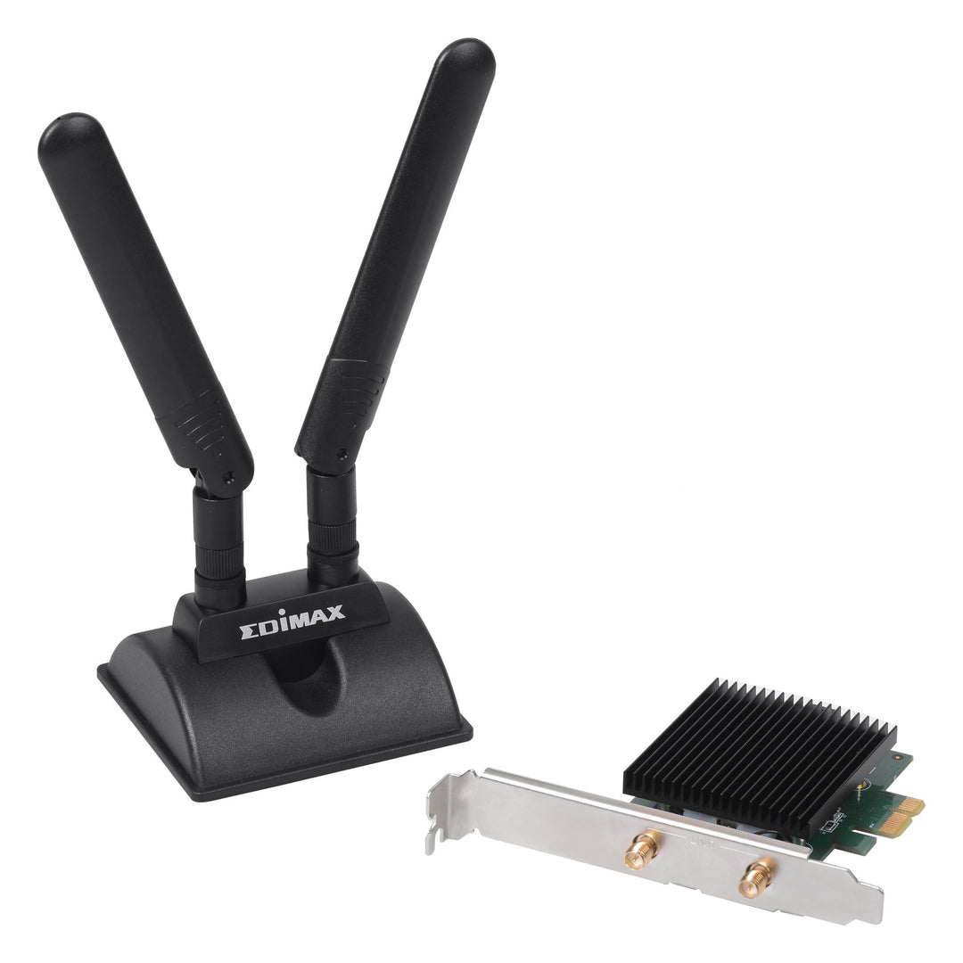 Edimax EW-7833AXP AX3000 Wi-Fi 6 Dual Band 802.11ax & Bluetooth 5.0 PCI Express Adapter WiFi6 OFDMA MU-MIMO 3000Mbps Mag
