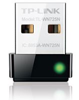 TP-Link TL-WN725N N150 Nano Wireless N USB Adapter 2.4GHz (150Mbps) 1xUSB2 802.11bgn Internal Antenna miniature design f
