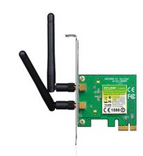 TP-LINK TL-WN881ND N300 Wireless N PCI Express Adapter 2.4GHz (300Mbps) 802.11bgn 2x2dBi Detachable Omni Antennas MIMO w