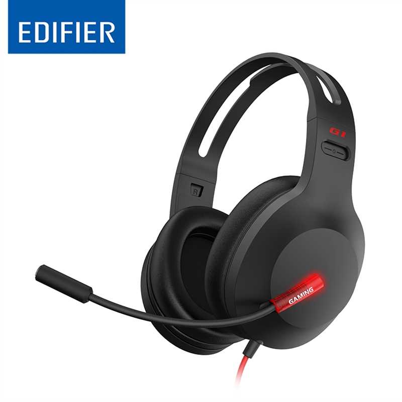 EDIFIER G1 USB Professional Gaming Headset with Microphone - Noise Cancelling Microphone, LED lights - Ideal for PUBG, P