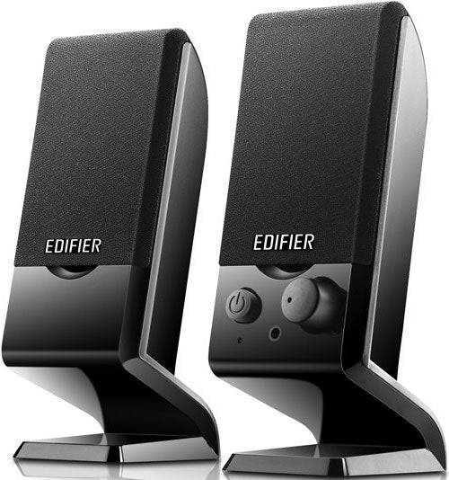 Edifier M1250 2.0 USB Powered Compact Multimedia Speakers - 3.5mm AUX/Flat Panel Design Satellites/Built in Power/Volume