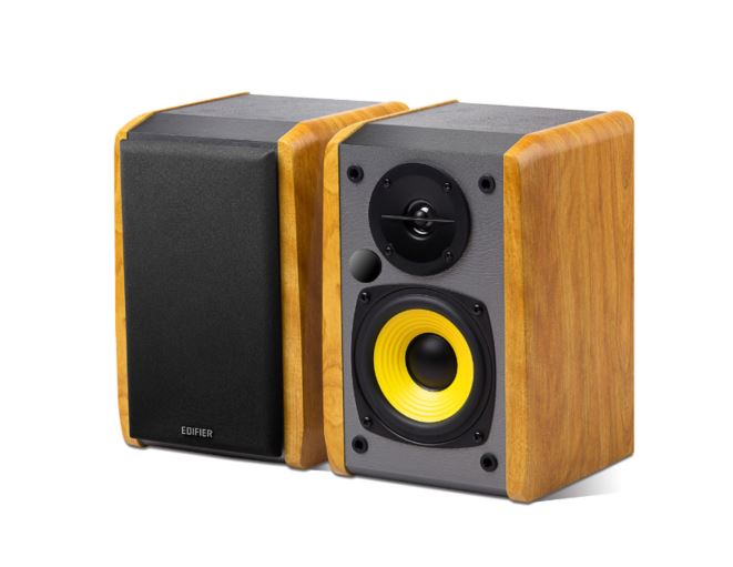 EDIFIER R1010BT - 2.0 Lifestyle Bookshelf Bluetooth Studio Speakers Black - 3.5mm AUX/RCA/BT/Connects 2 Bluetooth device