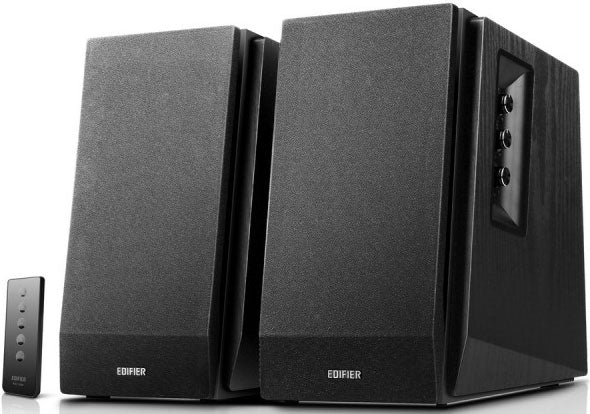 EDIFIER R1700BT Bluetooth Lifestyle Bookshelf Studio Speakers Black - BT/Dual 3.5mm AUX/Limited Distortion DSP/DRC/Class