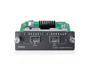 TP-LINK TX432 10-Gigabit 2-Port SFP + Module 2x10Gb SFP+ slots Applicable to multiple TP-LINK switch models/SFP+ transce