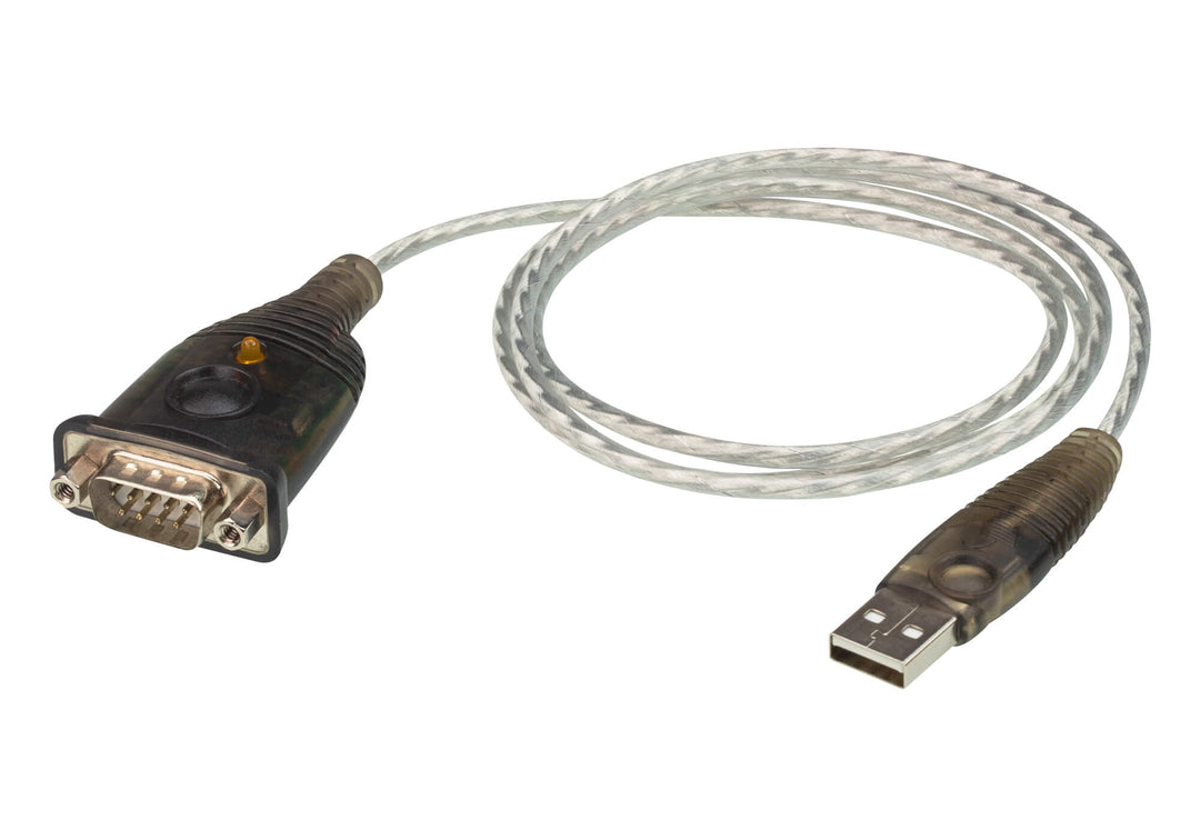 ATEN USB to RS232 converter with 1m cableï¼Œ 921.6 Kbps Transfer Rate, Compatible with Windows, Mac, Linux