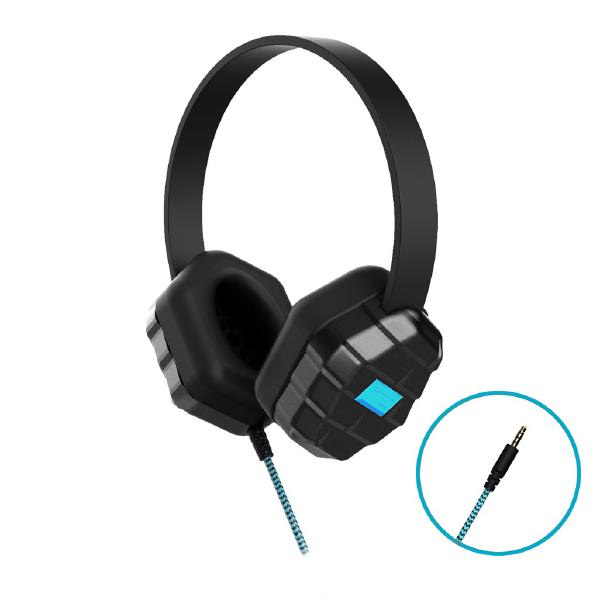 Gumdrop DropTech B1 Kids Rugged Headphones - Compatible with all devices with a 3.5mm headphone jack Bulk packaged in Po