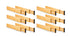 12 Pack Bamboo Adjustable Kitchen Drawer Dividers (Large, 44-55 cm)