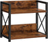 CARLA HOME 2-Tier Countertop Shelf Organizer Rustic Wood Kitchen Spice Rack for Storage, Condiments & Cabinet Organization