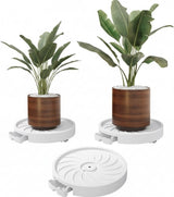 CARLA HOME 2-Pack Rolling Plant Stand with 360° Wheels for Indoor Pots (26 cm)