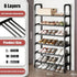 6-Layer Multi-Function Shoe Rack Space Saver