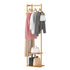 Bamboo Coat & Hat Rack Stand Shoe Shelf Thicken Wooden Hanger