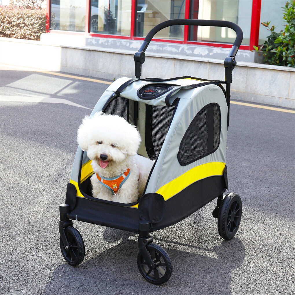Dog Stroller Foldable Pet Travel Cart M Size