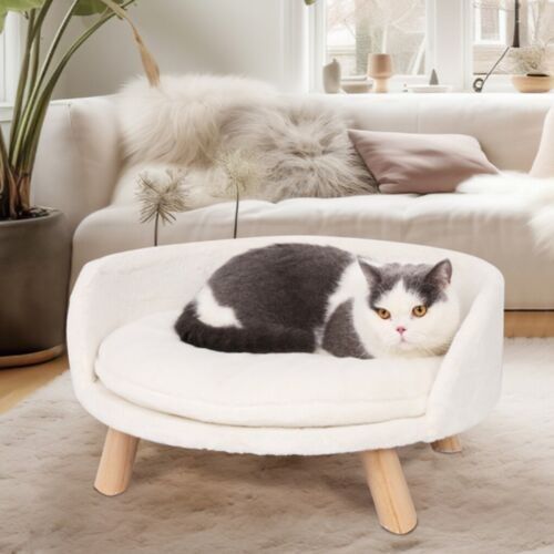 Luxury Round Pet Sofa Bed 60cm Soft Cushion Anti-skid