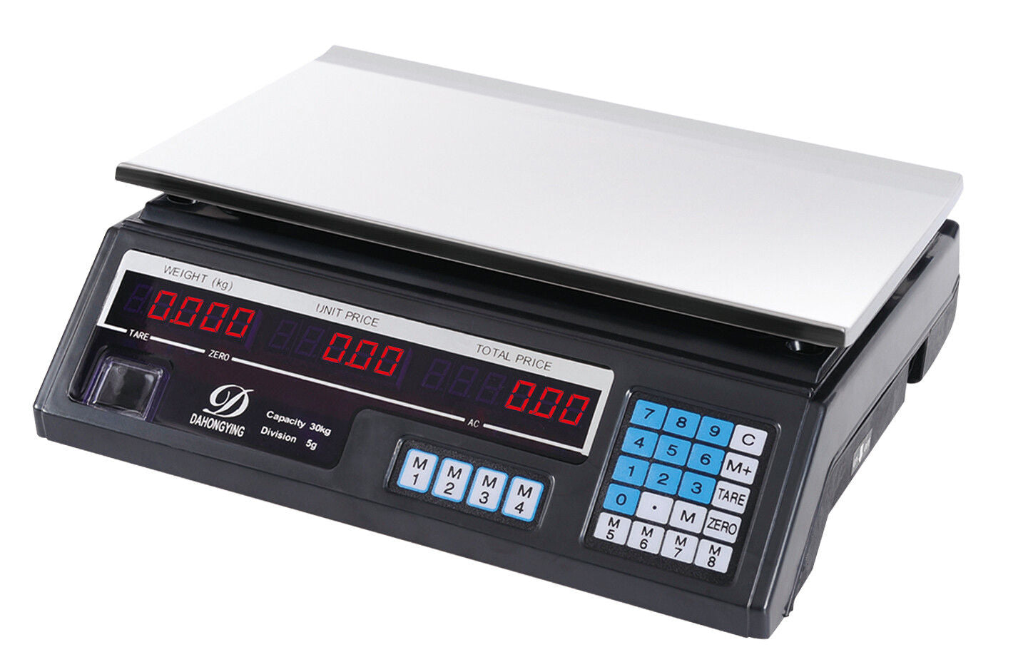 40KG Digital Kitchen Scale Metal Electronic Postal Platform