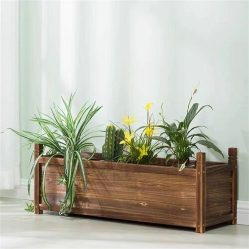 Medium Raised Garden Bed 60x30x33cm Wooden Planter Box