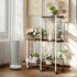 Plant Stand with Wheels Indoor Outdoor Flower Rack Display