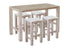 Sturdy bar table and bar stools (WHITE)