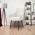 Neo Cindy Ivory Fabric Dining Chair 2-Piece Set