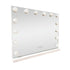 LED Beauty Mirror with 14 Bulbs, Colour Settings, USB A and USB C, White, 50 × 42cm