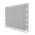 Beauty Mirror with 18 LED Bulbs, Colour Settings, White Frame,  and USB A and C Ports