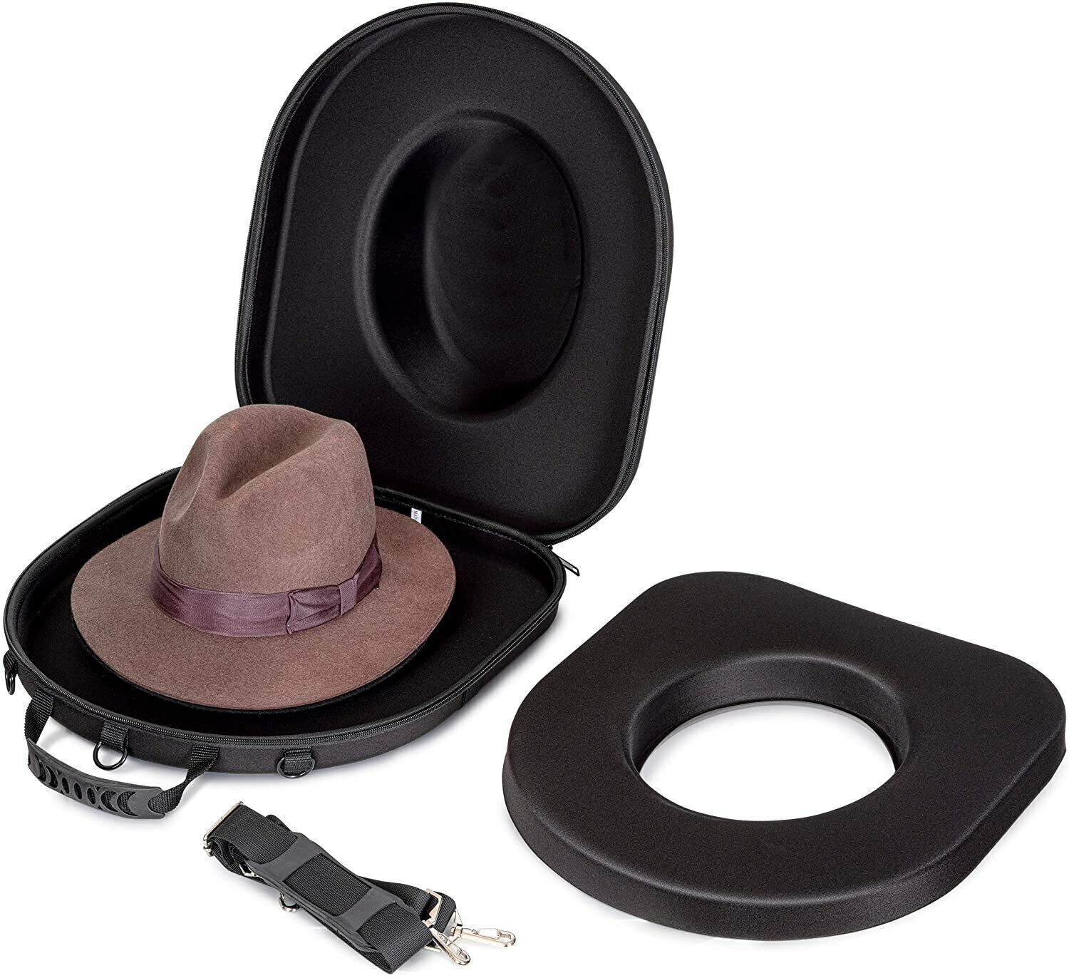 Travel Fedora Case - Universal Hat Carrier for Men & Women