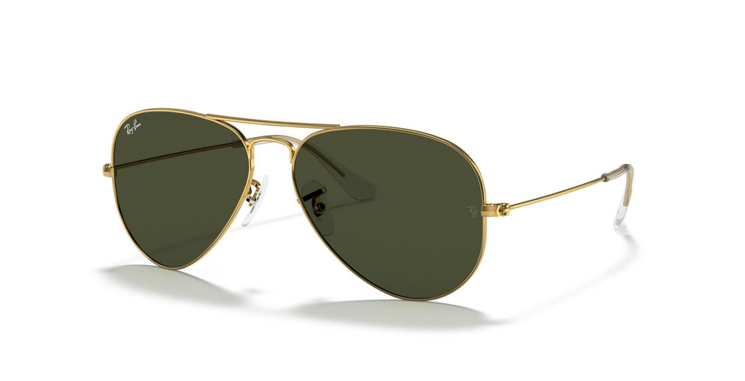 Aviator Classic Sunglasses in Gold and Green