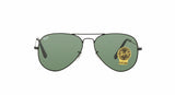Aviator Classic Sunglasses in Black and Green