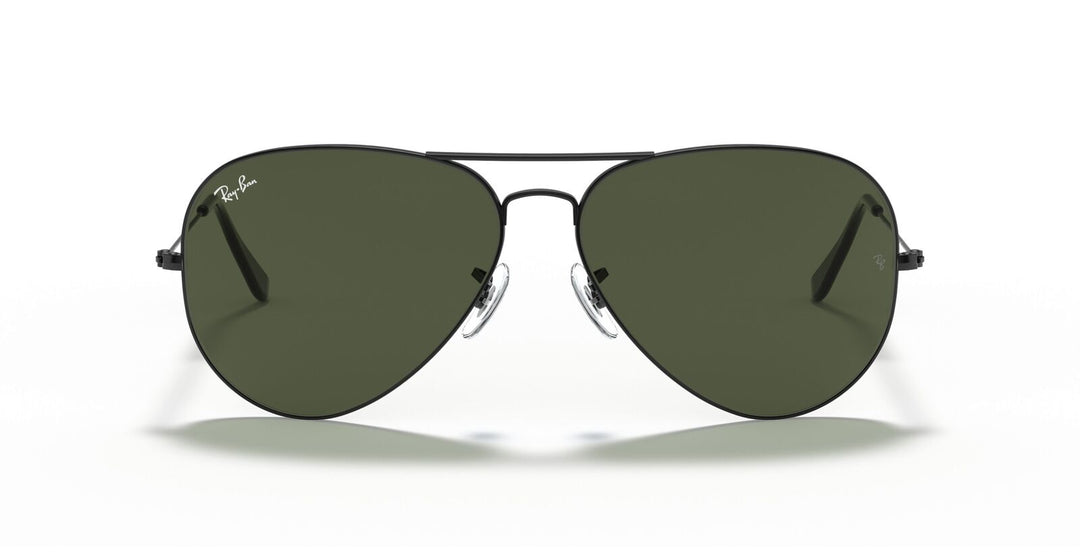 Aviator Large Metal II Sunglasses in Black and Green