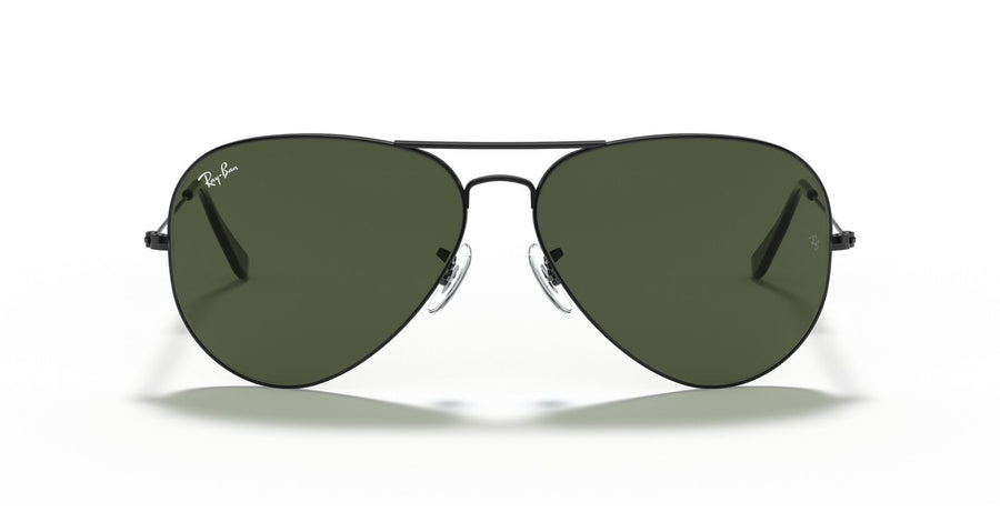 Aviator Large Metal II Sunglasses in Black and Green