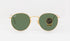 Classic Round Metal Sunglasses in Gold and Green