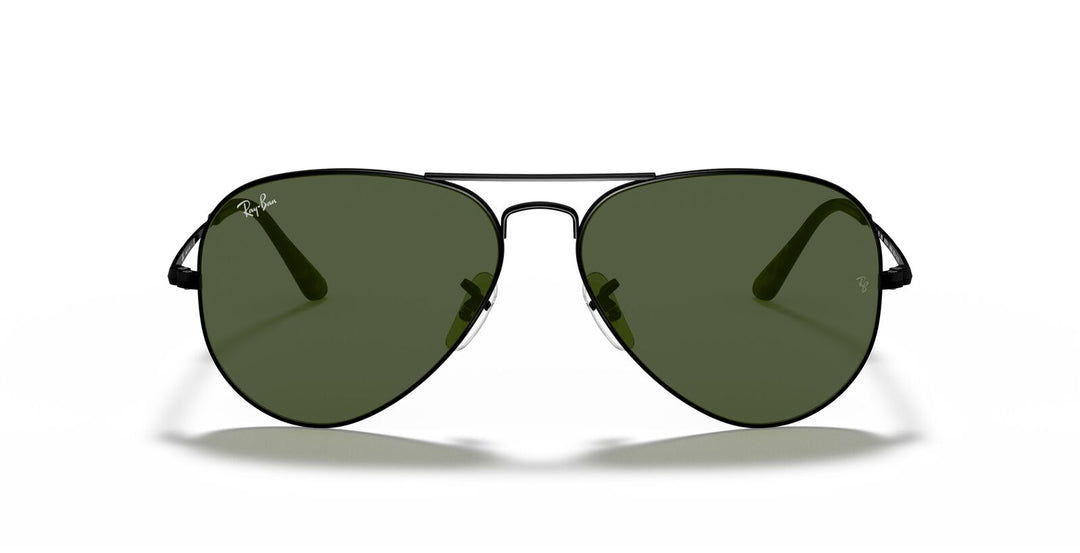 Aviator Metal II in Black and Green Sunglasses