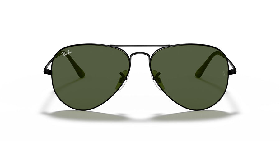 Aviator Metal II in Black and Green Sunglasses