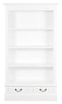 Tasmania 2 Drawer Bookcase (White)