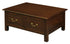 Tasmania 4 Drawer Straight Leg Coffee Table (Mahogany)