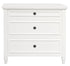 Beau 3 Drawer Solid White Cedar Turn Leg Dresser (White)